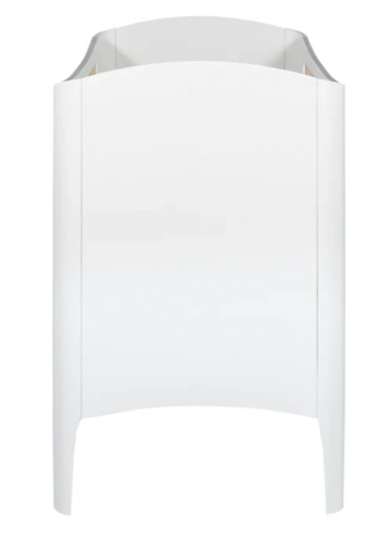 Детская кроватка со снимающийся боковиной TROLL COT WAVE White/wax