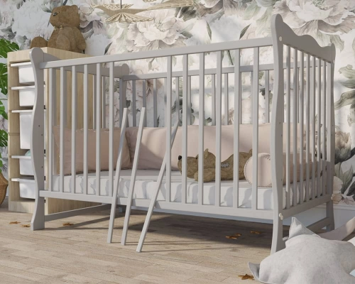 Детская кроватка Bobas Julia Grey 120x60 см