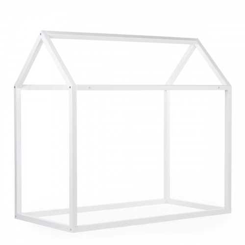 Детская кровать Дом 140x70 см Childhome WOOD HOUSE White