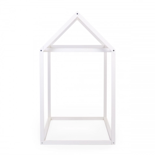 Детская кровать Дом 140x70 см Childhome WOOD HOUSE White