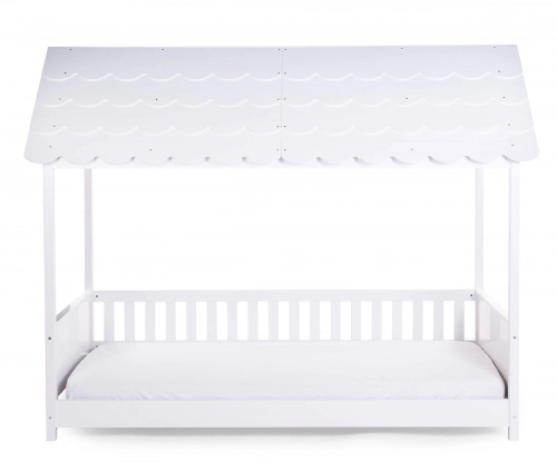 Детская кровать Дом с крышей 200x90 см Childhome Rooftop bed frame house White