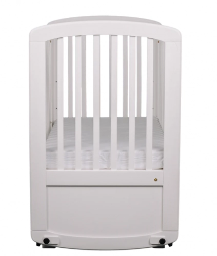 Bērnu gulta šūpulis ar kasti TROLL De Lux Glider White COT-GN0474