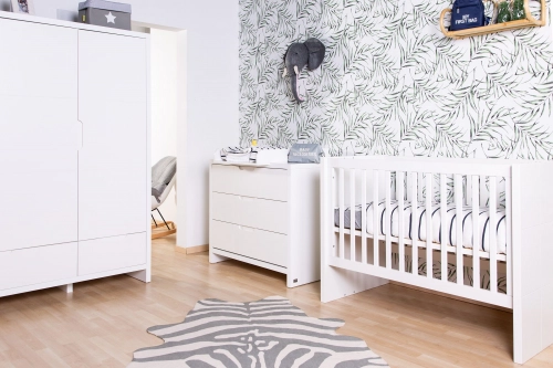 Детская раскладная кровать Трансформер 120x60 / 200х90 см Childhome Quadro White
