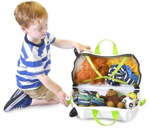 Bērnu koferis ar riteņiem Trunki Zebra