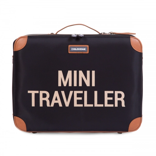 Bērnu koferis Childhome Mini Traveller Black Gold