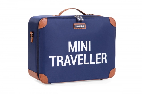 Детский чемодан Childhome Mini Traveller Navy White