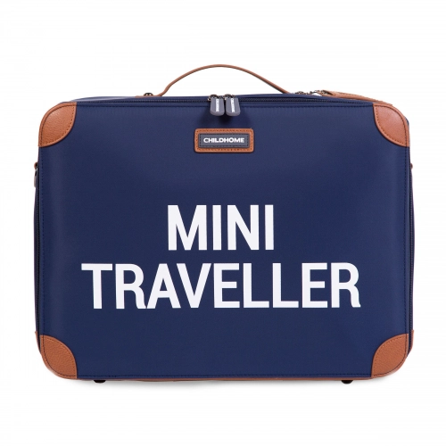 Детский чемодан Childhome Mini Traveller Navy White