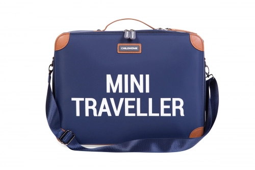 Детский чемодан Childhome Mini Traveller Navy White