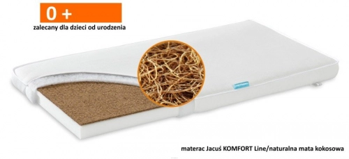 Bērnu matracis 120 x 60 kokos-porolons-kokos Fiki Miki Lux Komfort Line