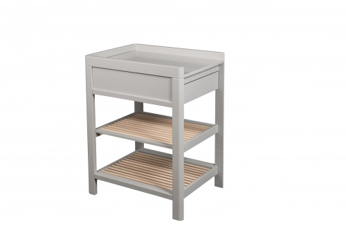 Детский пеленальный столик с ящиком TROLL Lukas Warm grey Natural CTL-LU0523