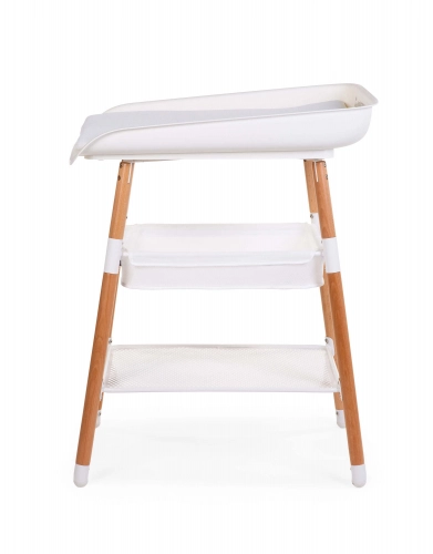 Детский пеленальный столик с полками Childhome Evolux Natural White