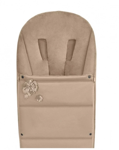 Bērnu ratu guļammaiss CYBEX Footmuff Nude Beige Simply flowers