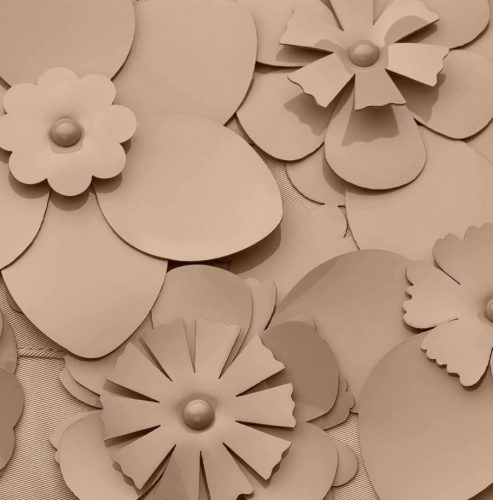 Bērnu ratu guļammaiss CYBEX Footmuff Nude Beige Simply flowers