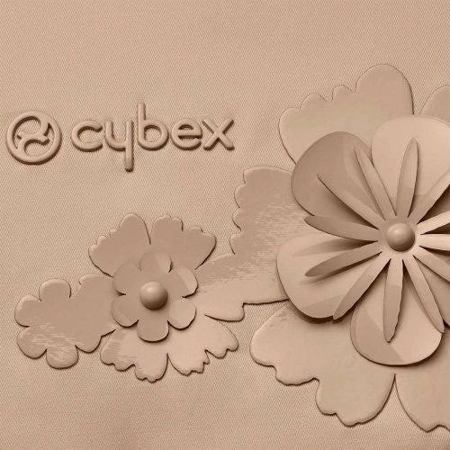 Bērnu ratu guļammaiss CYBEX Footmuff Nude Beige Simply flowers