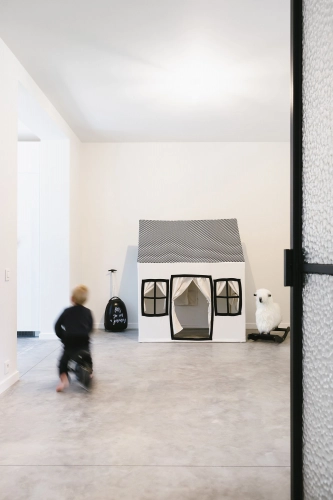 Bērnu rotaļu mājiņa 125x95x145 сm Childhome Black white
