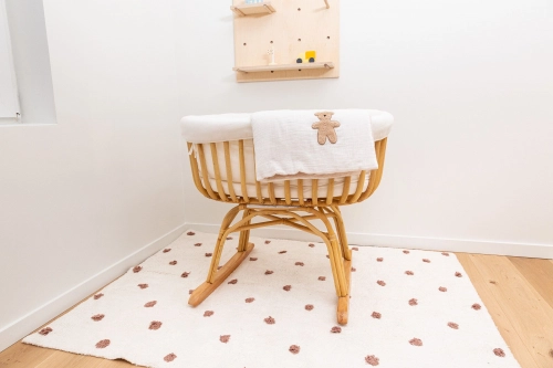 Детское Одеяло Двустороннее 80x100 см Childhome Jersey Melange Beige Muslin Teddy