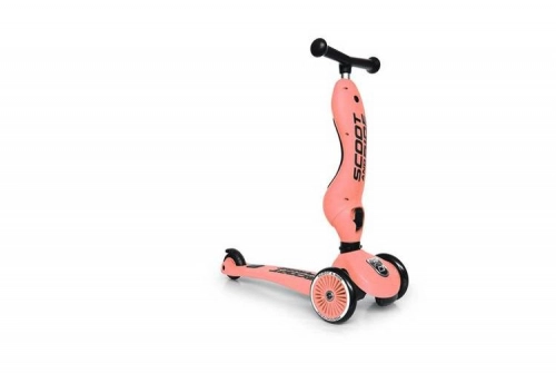 Трехколесный cамокат c сиденьем Scootandride Highwaykick 2in1 Peach