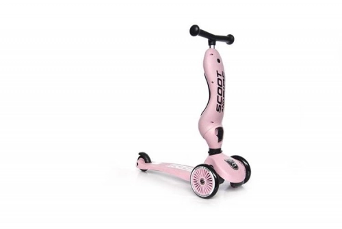 Трехколесный cамокат c сиденьем Scootandride Highwaykick 2in1 Rose