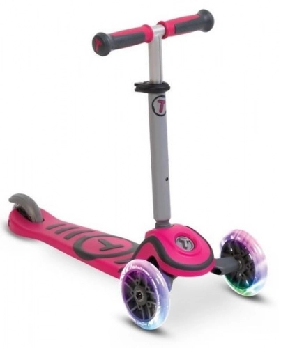 Трехколесный самокат Smart Trike Scooter T1 LED + Рюкзачёк Pink