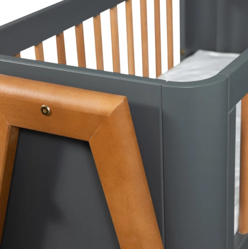 Детская колыбель TROLL Torsten SealGrey/Teak SWC-TR0626-TK