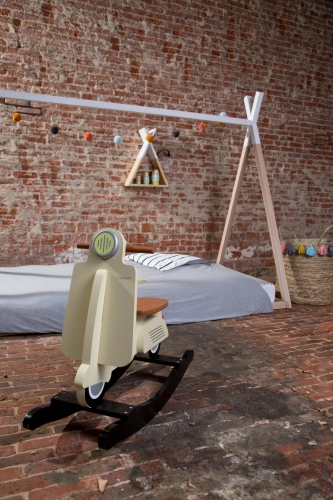 Детская качалка Скутер Childhome Scooter Cream