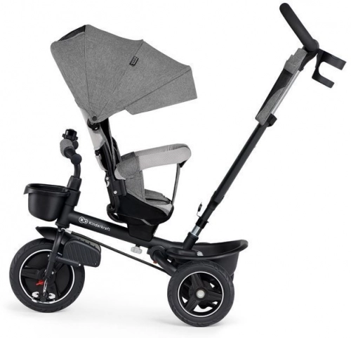 Bērnu trīsritenis Kinderkraft Spinstep 5in1 Platinum grey