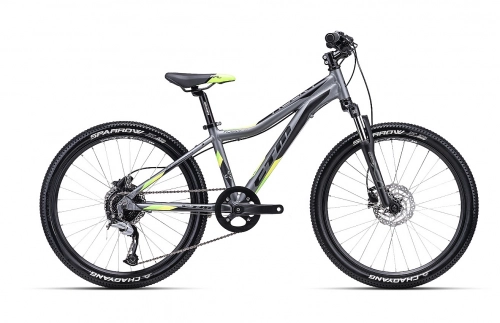Bērnu velosipēds CTM Rocky 4.0 grey yellow 24"