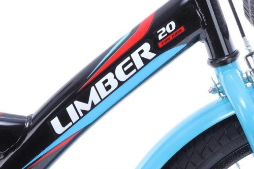 Bērnu velosipēds Monteria Limber Black/Red/Blue 20 collas