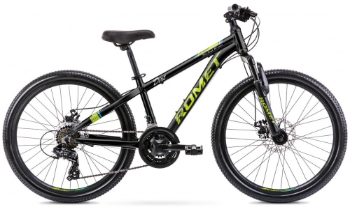 Bērnu velosipēds Romet Dirt Black 24 collas