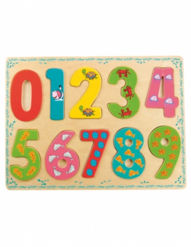 Bino Puzzle Numbers Koka puzle Cipari