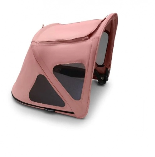 Bugaboo Fox 5 Midnight black Bērnu rati 2in1 Grafīta rāmis + Jumts Breezy V2 Morning Pink