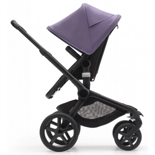 Bugaboo Fox 5 Midnight black Bērnu rati 2in1 Melns rāmis + Jumts Astro Purple