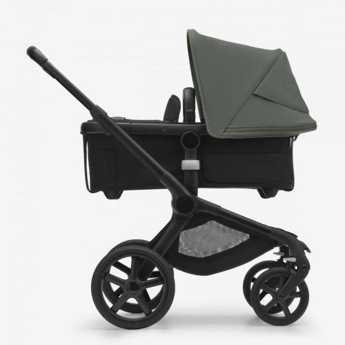 Bugaboo Fox 5 Midnight black Bērnu rati 2in1 Melns rāmis + Jumts Forest Green