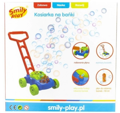 Burbuļmašīna Zāles pļāvējs Smily Play Red