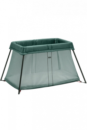 Ceļojumu gultiņa manēža BabyBjorn Travel cot Light Mesh Dark Green 040238