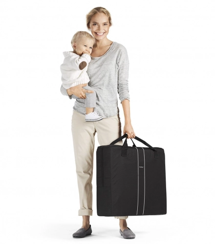 Ceļojumu gultiņa manēža BabyBjorn Travel cot Light Mesh silver 040248