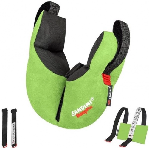 Ceļojumu spilvens autosēdeklim Sandini SleepFix Kids Outlast Green