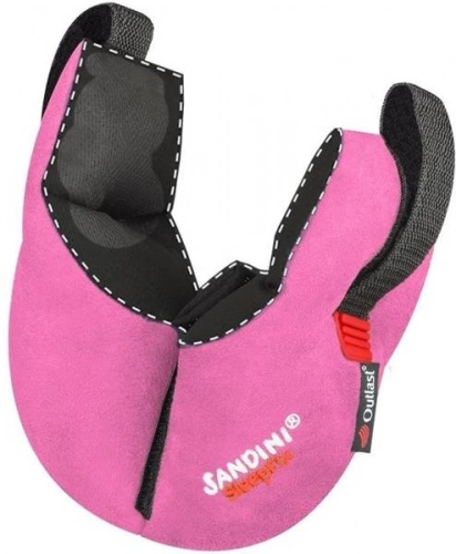 Ceļojumu spilvens autosēdeklim Sandini SleepFix Kids Outlast Pink
