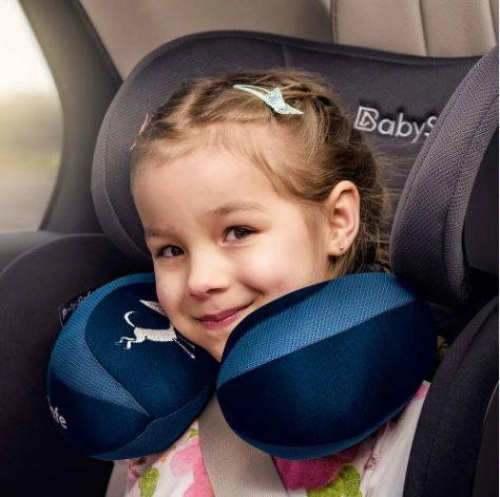 Подушка для путешествий (подголовник) для детей BabySafe Black