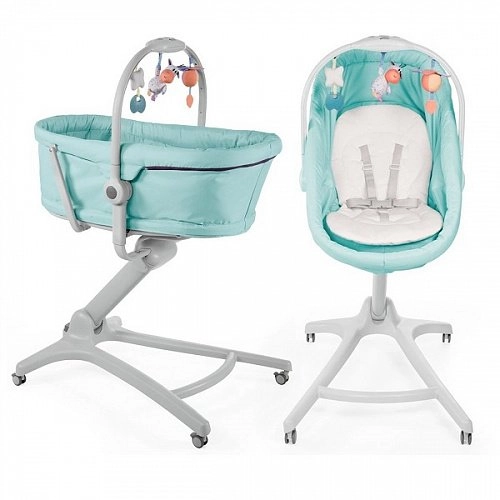 Chicco Baby Hug 4in1 Aquarelle Колыбель Качалка Стульчик 4в1