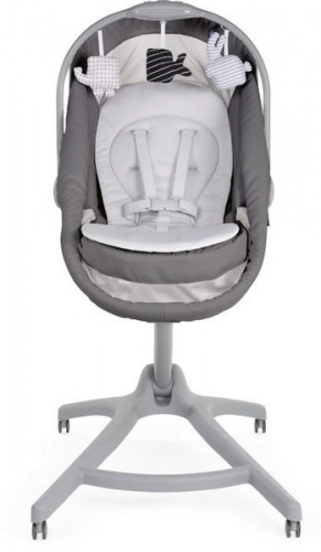 Chicco Baby Hug Air 4in1 Dark Grey Колыбель Качалка Стульчик 4в1