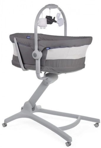 Chicco Baby Hug Air 4in1 Dark Grey Колыбель Качалка Стульчик 4в1