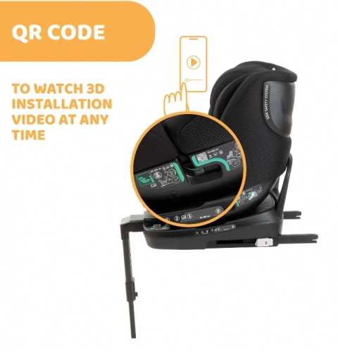 Chicco Seat3Fit I-Size Air 360 Graphite Детское автокресло 0-25 кг