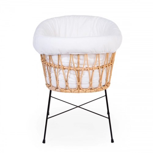 Childhome Rattan Ecru White Natural Kолыбель Плетеная