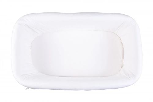 Childhome Rattan Rectangular White Natural Kолыбель Плетеная