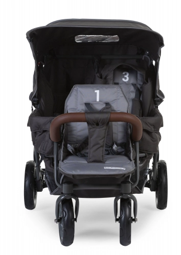Childhome Triplet Anthracite Trīnīšu pastaigu rati