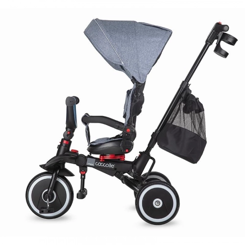 Coccolle Vispo 360 Urban grey Bērnu trīsritenis