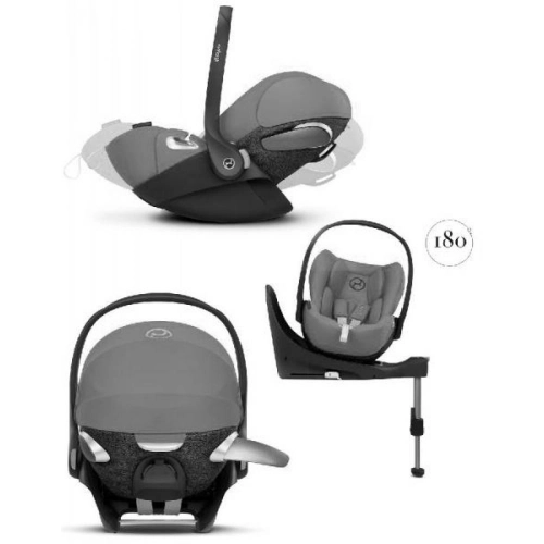 Cybex Cloud Z I-Size + ISOFIX Base Manhattan Grey Plus Bērnu autosēdeklis 0-13 kg