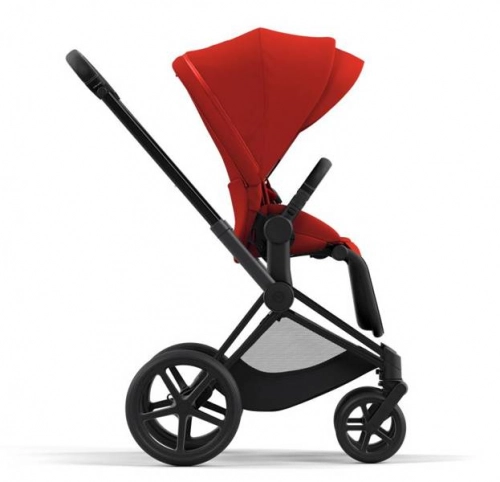 Cybex e-Priam Autumn Gold Matt black frame Pastaigu rati