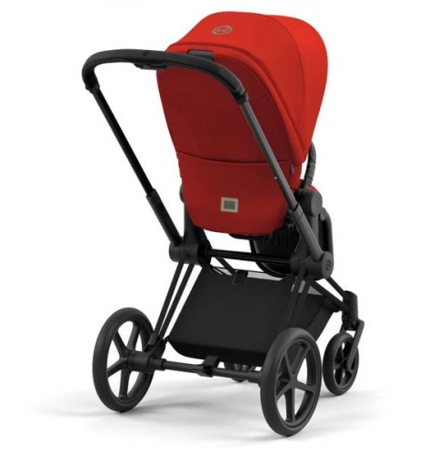 Cybex e-Priam Autumn Gold Matt black frame Pastaigu rati